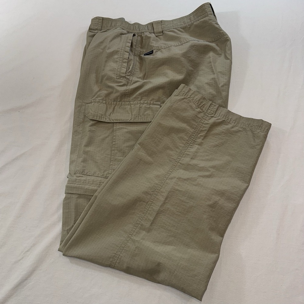 Columbia Men's Beige Tan Convertible Pants Size Large Zip Off Pants Shorts 34x31